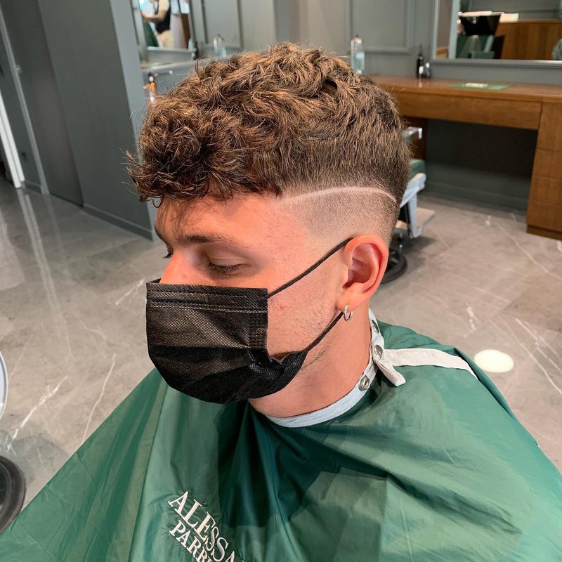 18 Drop Fade Curly Hairstyle