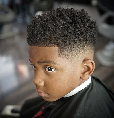 20 - The Curly Top High Fade