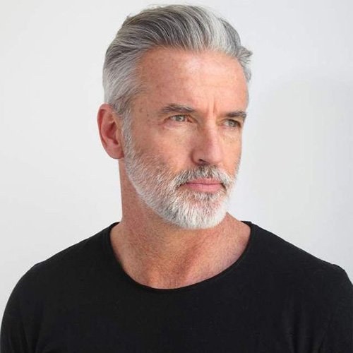 Older Men's Short Haircut - Gray Hairstyles - YouTube