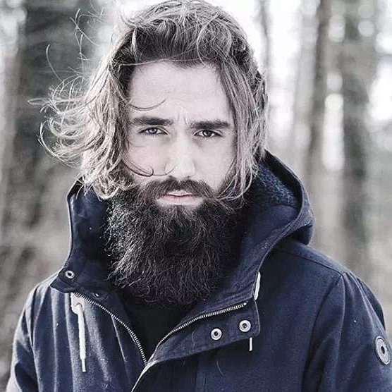 Long Straight Hair + Long Beard
