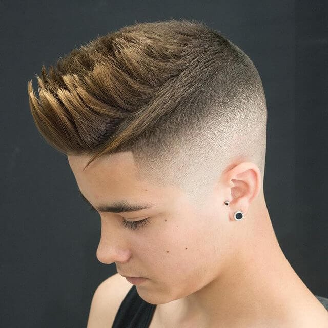 Low Fade Taper Cut with Spikes