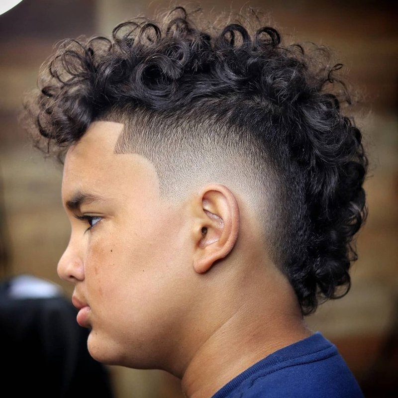 Trendy Mohawk Fade Haircuts for Little Black Boys