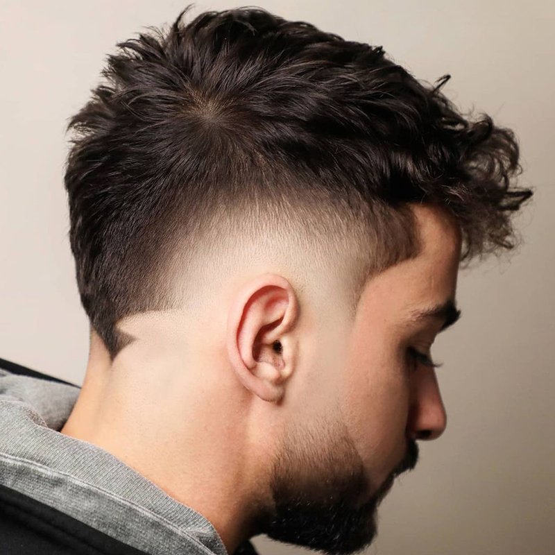 The Tousled Temple Fade Hairstyle