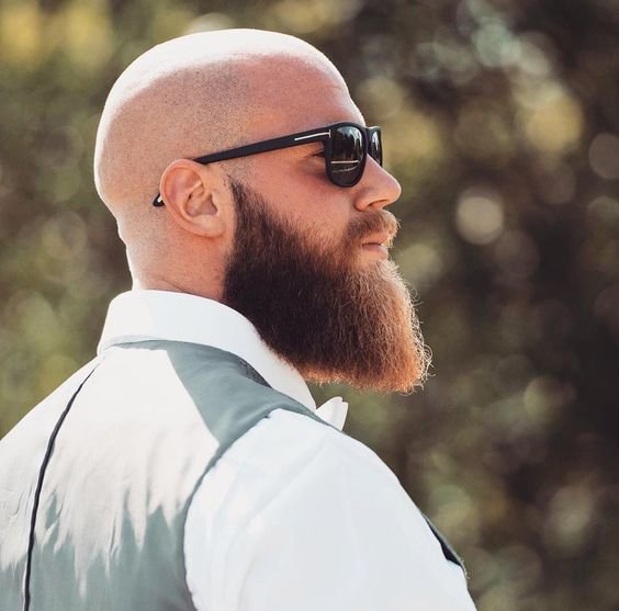 Pin by Untoter Tom on ☠☢ Men's Bald with Beard- Shaved Head with Beard ☢☠ |  Long hair beard, Long hair styles men, Boys long hairstyles