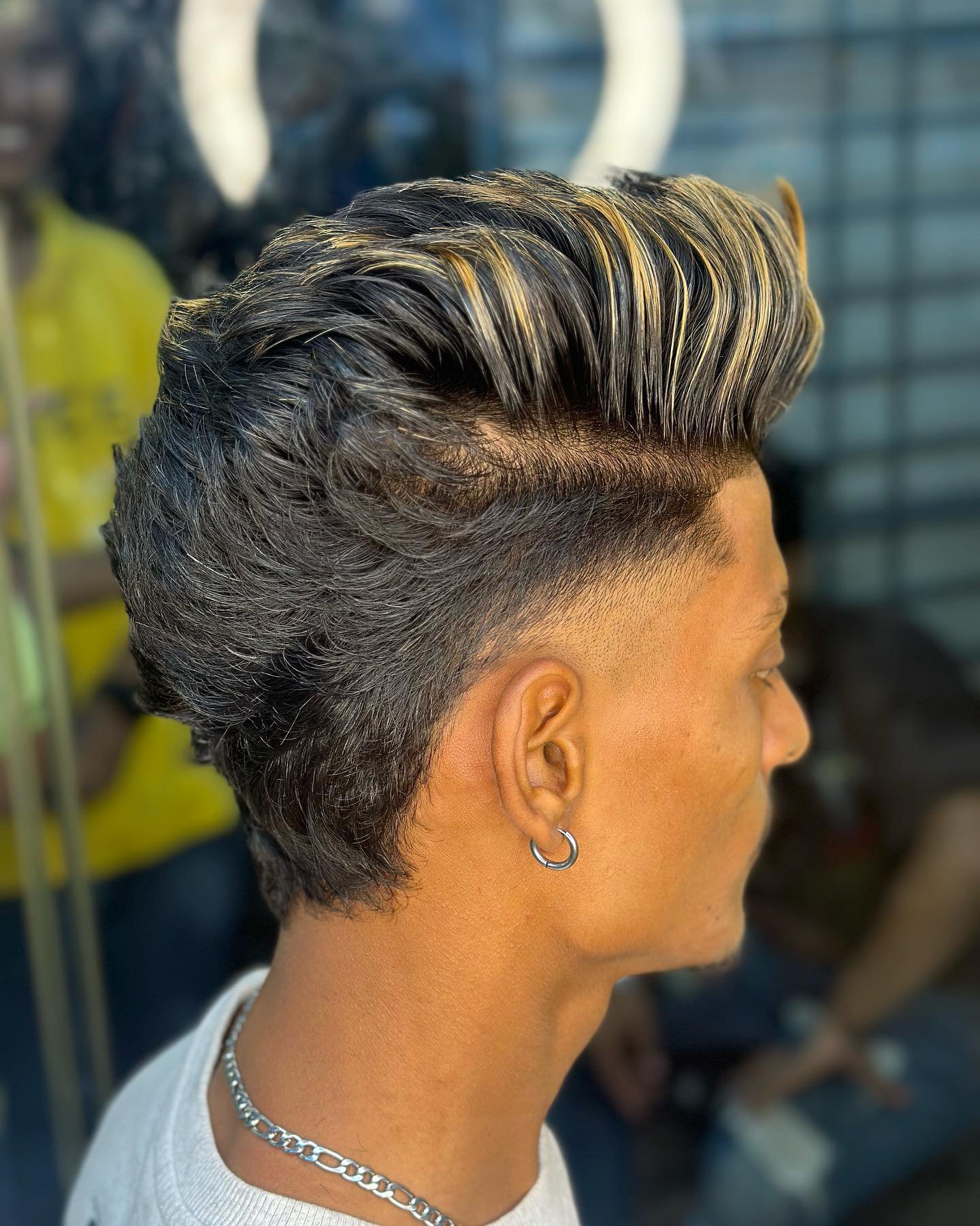 Caramel Highlights Men Undercut With Highlights Hairstyles