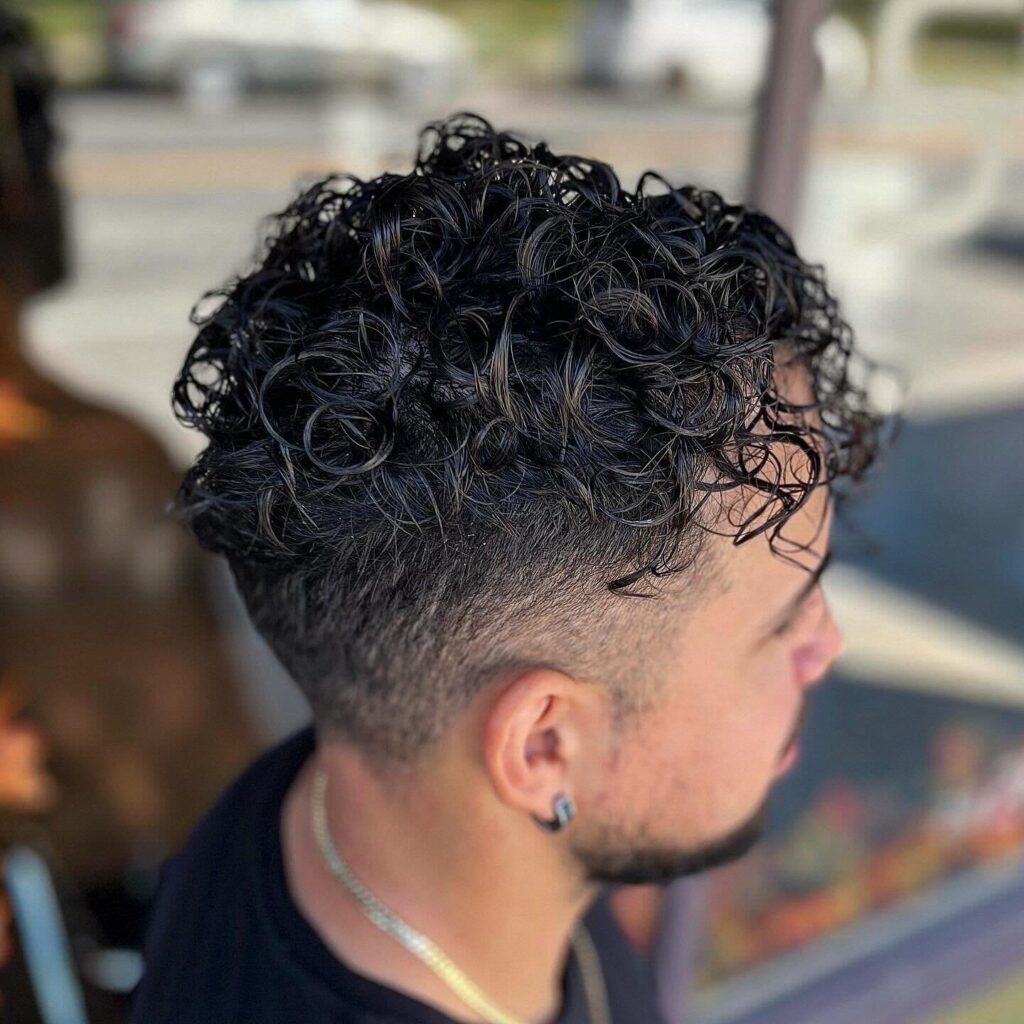 Curls with Character Bold Curly Hair Man Hairstyle with Personality