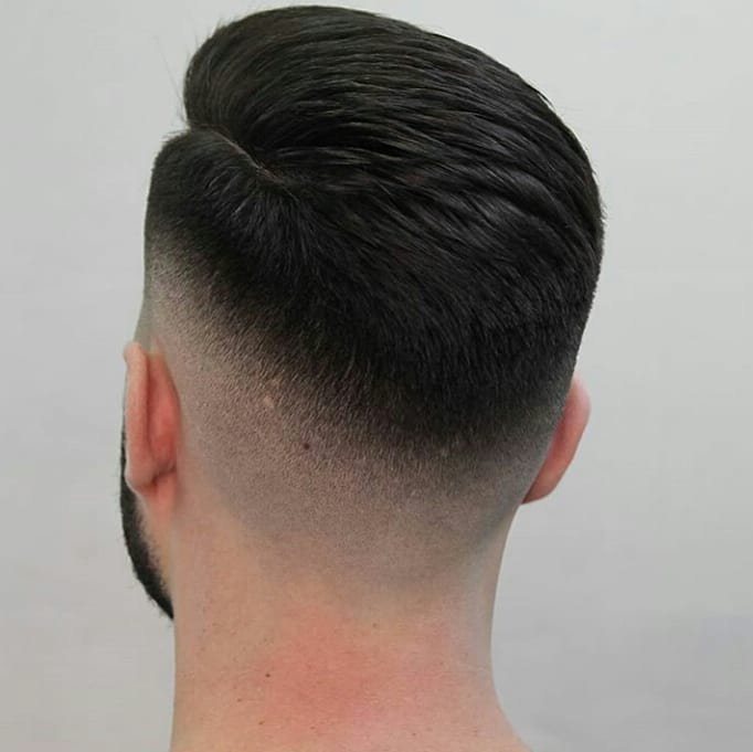 Sculpted Waves Men Slick Back Hairstyle with Natural Flow