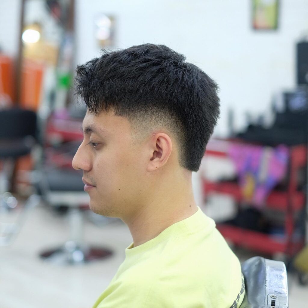 The Business Wave Understated Burst Fade Haircut